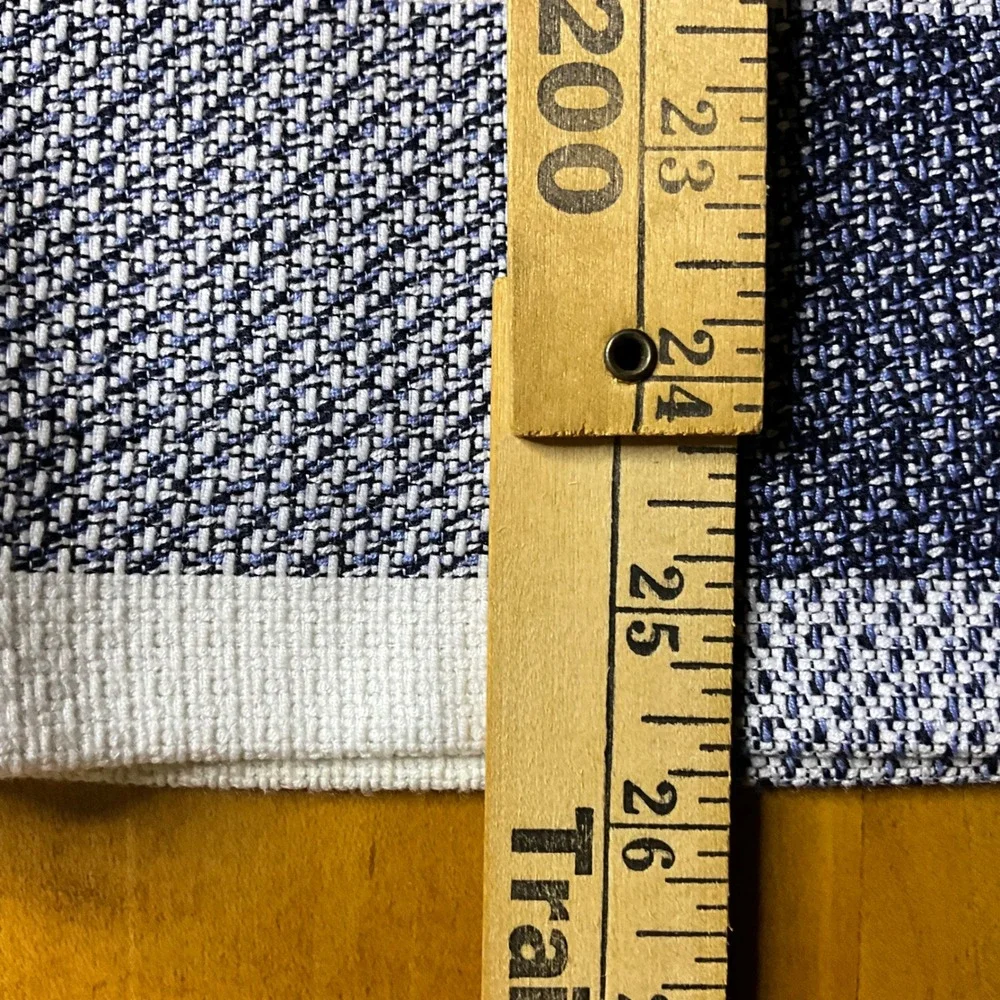 Banana Republic Womens Skirt Size 2 Pencil‎ Blue White Plaid Tweed Career
